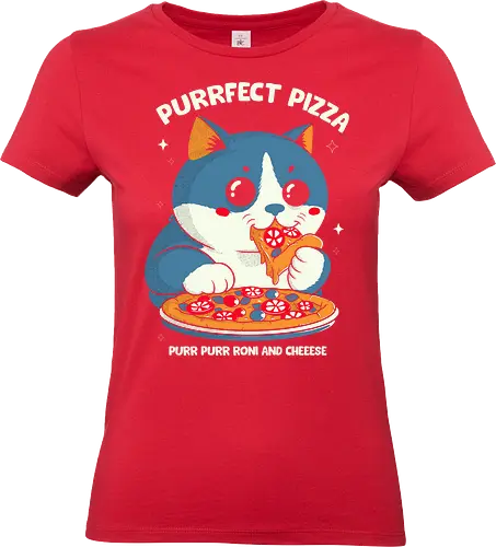 Pizza Cat - cats, cat, funny, pizza - Standard T-Shirt (Women)