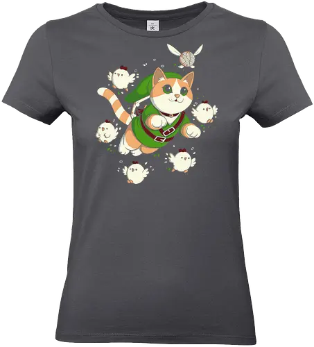 The Legend of the Cat - cats, cat, game, reto, Hero of Time, Princess - Standard T-Shirt (Women)