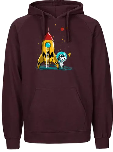 Space explorer - comics, cute, space, cartoon, charlie brown - Fairtrade Hoodie