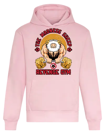 revenge gym  - gym, sport, muscle, strong, sheep, deadlift, weightlift, gymnastics, wolves, animal, parody, humor, fun, funny - Heavyweight Hoodie