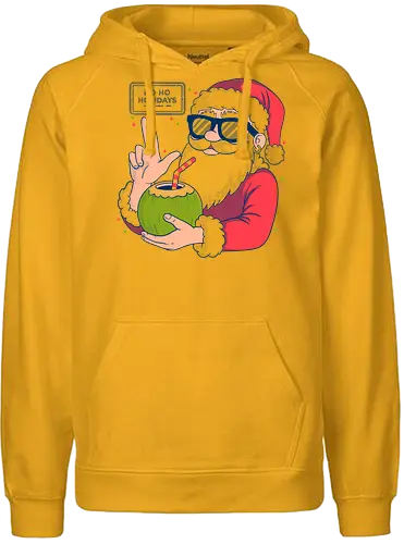 Ho ho Holidays - christmas, animal, birthday, cute, funny, happy holidays, merry christmas, merry xmas, xmas - Fairtrade Hoodie