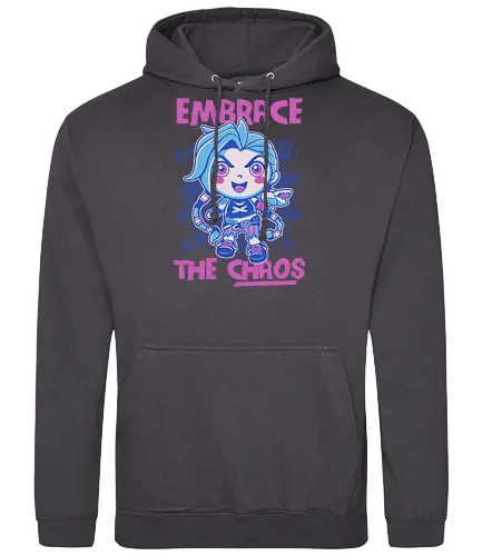 embrace the chaos - arcane, Gaming, chibi, kawaii, Gaming, lol - Standard Hoodie