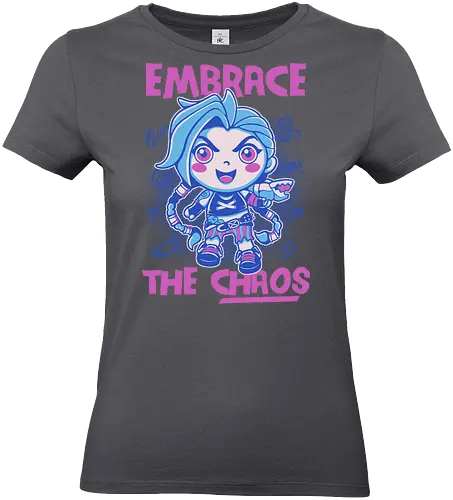 embrace the chaos - arcane, Gaming, chibi, kawaii, Gaming, lol - Standard T-Shirt (Women)