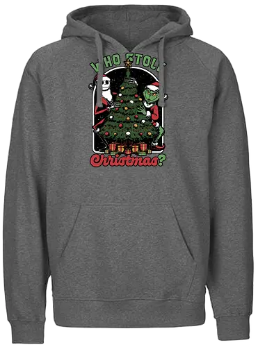 Stealing Christmas - Christmas, Christmas Vacation, Christmas Tree, Christmas Eve, Merry Christmas, Ugly Christmas Sweater, Christmas Sweater, Christmas Lights, Gifts, Gift, Movie, Holiday, Stop Motion, Skeleton, Skull, Fun, Funny, Snow - Fairtrade Hoodie