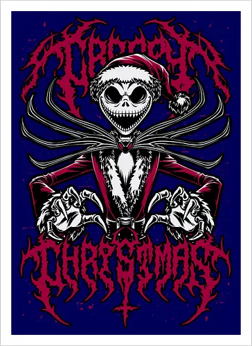 Creepy Christmas Skeleton