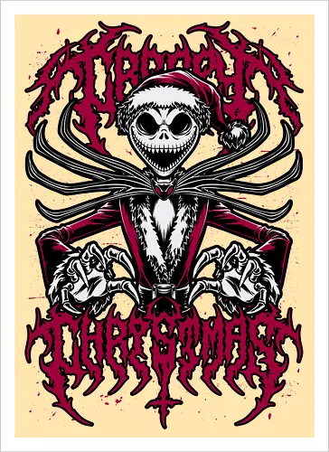 Creepy Christmas Skeleton