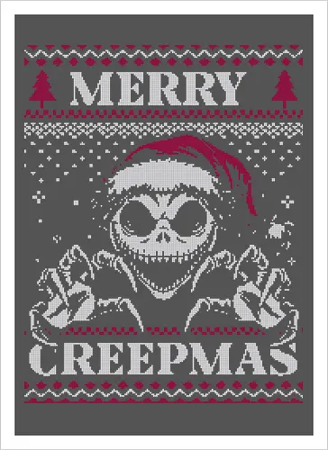 Ugly Sweater Creepy Christmas Skeleton