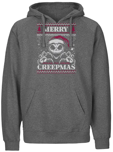 Ugly Sweater Creepy Christmas Skeleton - Halloween, Christmas Vacation, Christmas Eve, Christmas Sweater, Christmas, Spooky, Spooky Season, Spookmas, Creepy, Holiday, Stop Motion, Movie, Classic, Animation, creepymas, creepmas, Ugly Christmas Sweater, Ugly Sweater - Fairtrade Hoodie
