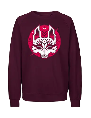 Techsune - kitsune, japan art, vintage, retro, motivate, quote, street, cyberpunk, tech design, fox, animal - Fairtrade Sweatshirt