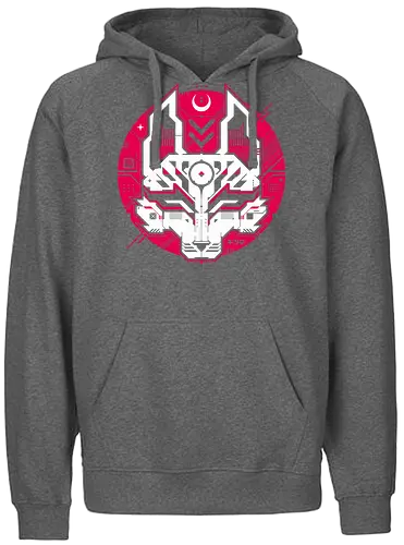 Techsune - kitsune, japan art, vintage, retro, motivate, quote, street, cyberpunk, tech design, fox, animal - Fairtrade Hoodie