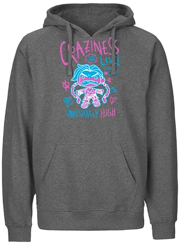 Craziness Levels - arcane, Gaming - Fairtrade Hoodie