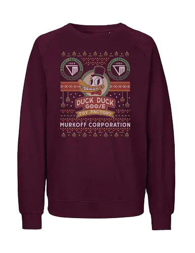 Sinyala Facility Ugly Sweater - murkoff corporation, mount massive asylum, camcorder, mother gooseberry, ugly christmas sweater, duck, survival, leland coyle, gamer, gaming, video games, outlast, mind control - Fairtrade Sweatshirt