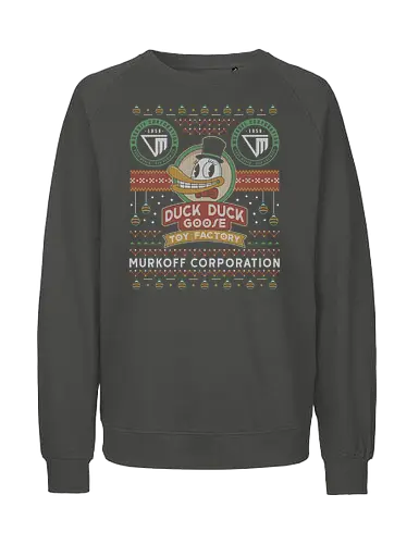 Sinyala Facility Ugly Sweater - murkoff corporation, mount massive asylum, camcorder, mother gooseberry, ugly christmas sweater, duck, survival, leland coyle, gamer, gaming, video games, outlast, mind control - Fairtrade Sweatshirt