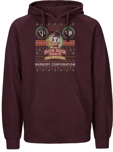 Sinyala Facility Ugly Sweater - murkoff corporation, mount massive asylum, camcorder, mother gooseberry, ugly christmas sweater, duck, survival, leland coyle, gamer, gaming, video games, outlast, mind control - Fairtrade Hoodie