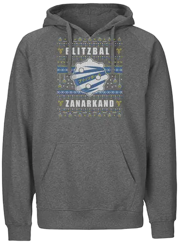 Blitzball Zanarkand Ugly Sweater - fantasy, tidus, yuna, blitzball, fantasy x, fantasy vii rebirth, ffx, ff10, Cactus, Kupo, Kweh, besaid aurochs, ff14, ugly christmas sweater, xmas - Fairtrade Hoodie