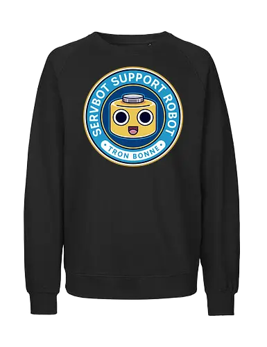 Servbot Emblem - mega, rising, frank west, zombrex, servbot, video game, gaming, gamer, survival horror, willamette parkview mall, biohazard, tron bonne - Fairtrade Sweatshirt