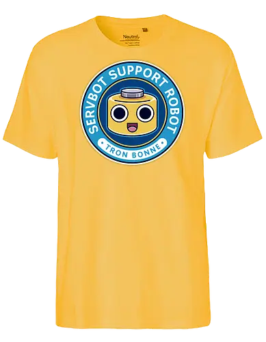 Servbot Emblem - mega, rising, frank west, zombrex, servbot, video game, gaming, gamer, survival horror, willamette parkview mall, biohazard, tron bonne - Fairtrade T-Shirt