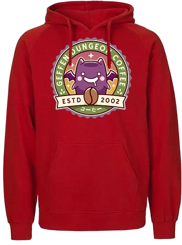 Geffen Dungeon Coffee - online, slime, mmorpg, jrpg, poring, angeling, deviling, deviruchi, ragnarok, geffen dungeon, gaming, video game, gamer - Fairtrade Hoodie