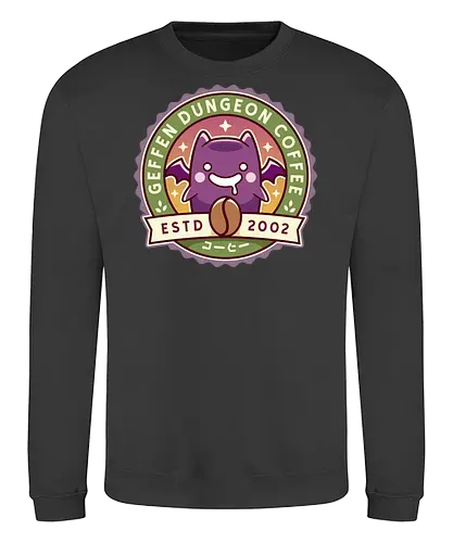 Geffen Dungeon Coffee - online, slime, mmorpg, jrpg, poring, angeling, deviling, deviruchi, ragnarok, geffen dungeon, gaming, video game, gamer - Sweatshirt