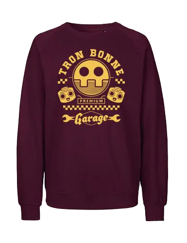 Tron Bonne Garage - mega, frank west, tron bonne, zombrex, servbot, video game, gaming, gamer, survival horror, willamette parkview mall, biohazard, megaman, garage - Fairtrade Sweatshirt