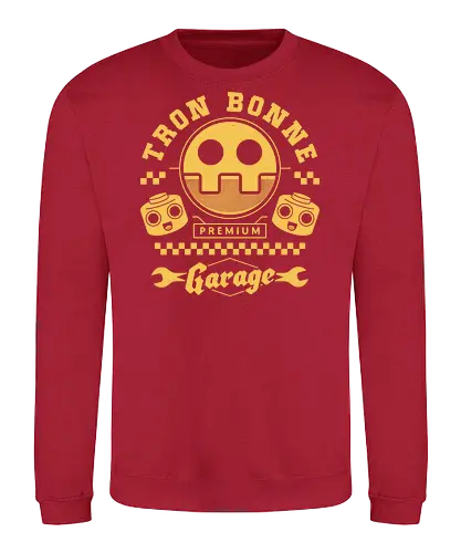 Tron Bonne Garage - mega, frank west, tron bonne, zombrex, servbot, video game, gaming, gamer, survival horror, willamette parkview mall, biohazard, megaman, garage - Sweatshirt