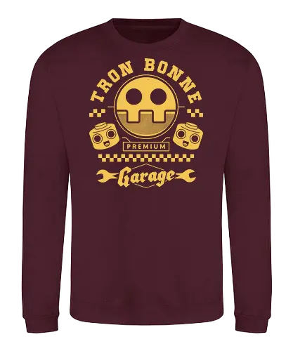 Tron Bonne Garage - mega, frank west, tron bonne, zombrex, servbot, video game, gaming, gamer, survival horror, willamette parkview mall, biohazard, megaman, garage - Sweatshirt