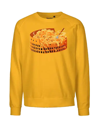 Pasta Colossale - pasta, italy, rome, colosseum, travel, tourist, funny, food, foodie, eating - Fairtrade Sweatshirt