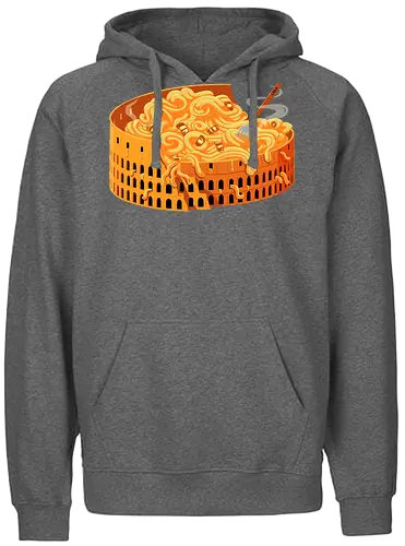 Pasta Colossale - pasta, italy, rome, colosseum, travel, tourist, funny, food, foodie, eating - Fairtrade Hoodie