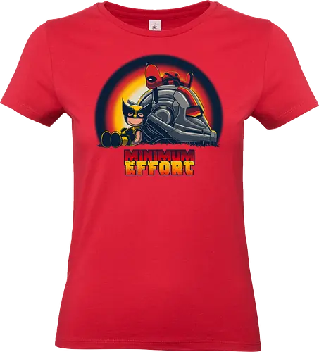 Minimum Effort - Peanuts, Antihero, Superhero, Charlie, Brown - Standard T-Shirt (Women)