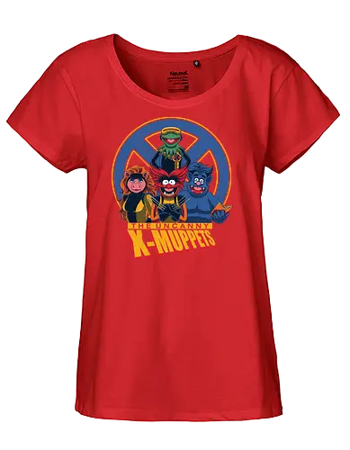 X-puppet - puppet, superhero - Fairtrade Girl Shirt