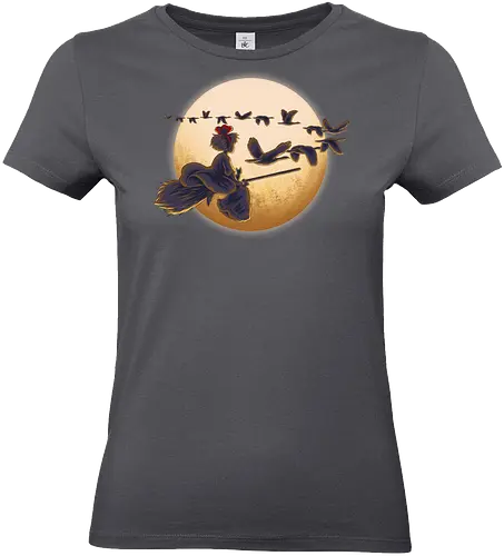 Young Witch Moon - Delivery, Moon, Ducks - Standard T-Shirt (Women)