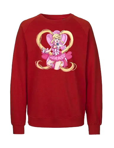 Lucia - mermaidmelody, lucia, luciamermaidmelody, pink, idol, dress, shell, jewelry, blond, blondhair, twintails, pigtails, longhair, pale, bangs, anime, kawaii, cute, girl, lady, mermaid, blueeyes, pearl, pinkpearl, pinkpearls, microphone, shoujo, purplestarphoenix - Fairtrade Sweatshirt