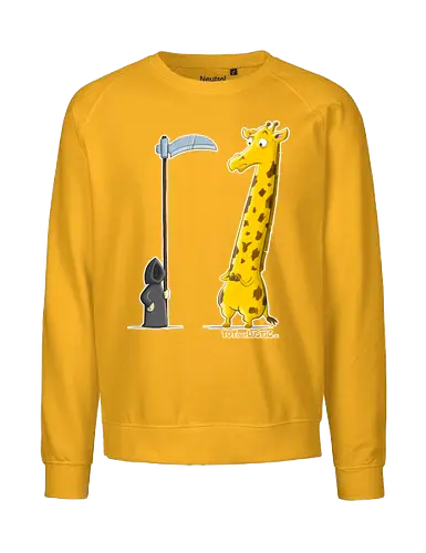 Giraffe - Giraffe, Tod, Sense, totaberlustig, Cartoon, Humor, Teleskop - Fairtrade Sweatshirt