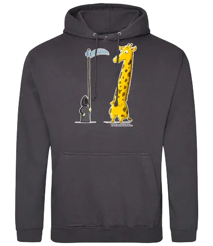 Giraffe - Giraffe, Tod, Sense, totaberlustig, Cartoon, Humor, Teleskop - Standard Hoodie