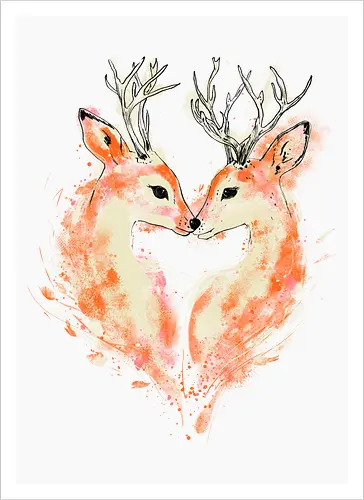 Deers in love
