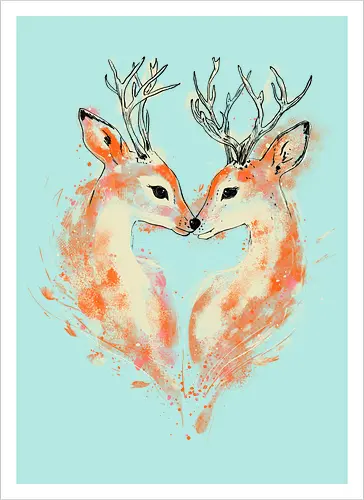 Deers in love