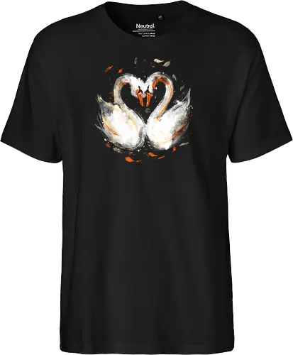 Swans in love