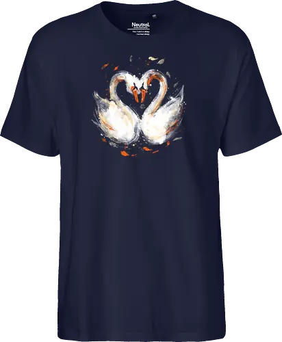 Swans in love