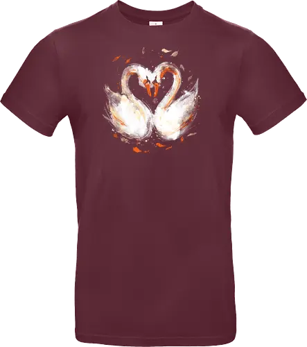 Swans in love