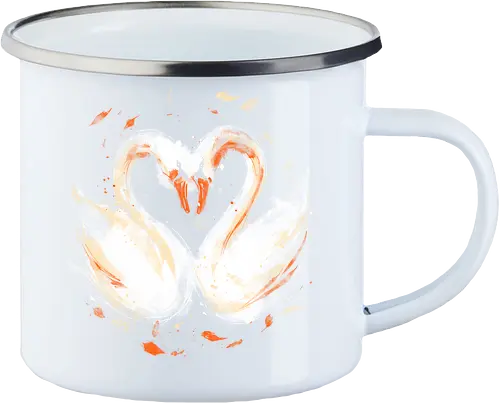 Swans in love