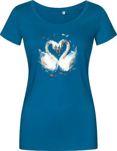 Swans in love