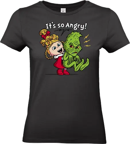 It's So Angry! - grinch, the-grinch, xmas, christmas, movies, funny, mashup, despicable-me, agnes - Standard T-Shirt (Women)