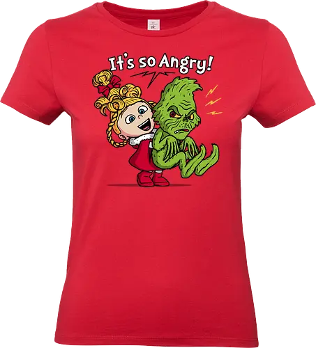 It's So Angry! - grinch, the-grinch, xmas, christmas, movies, funny, mashup, despicable-me, agnes - Standard T-Shirt (Women)