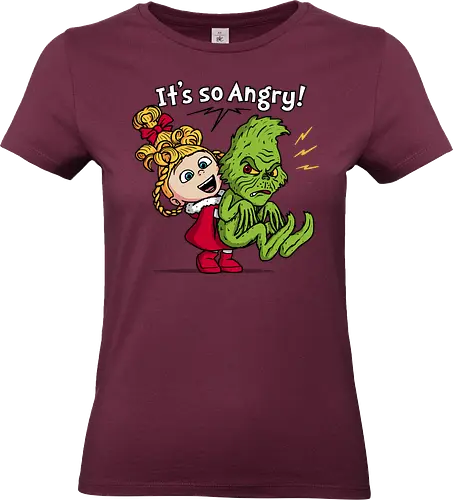 It's So Angry! - grinch, the-grinch, xmas, christmas, movies, funny, mashup, despicable-me, agnes - Standard T-Shirt (Women)