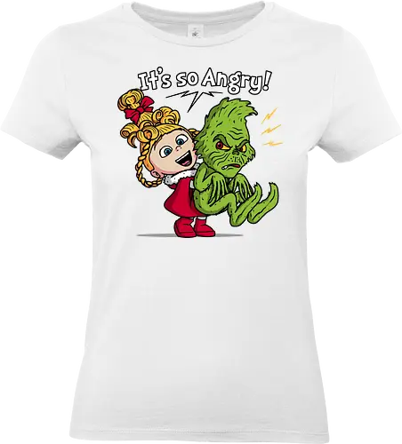 It's So Angry! - grinch, the-grinch, xmas, christmas, movies, funny, mashup, despicable-me, agnes - Standard T-Shirt (Women)