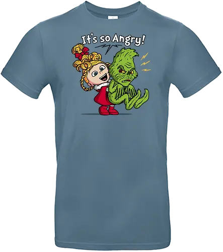 It's So Angry! - grinch, the-grinch, xmas, christmas, movies, funny, mashup, despicable-me, agnes - Standard T-Shirt