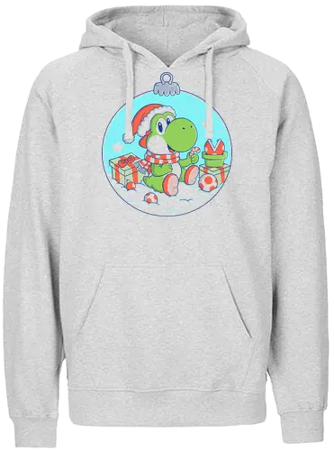 Dino Christmas - dino, game, geek, mario, super, Dino, christmas - Fairtrade Hoodie