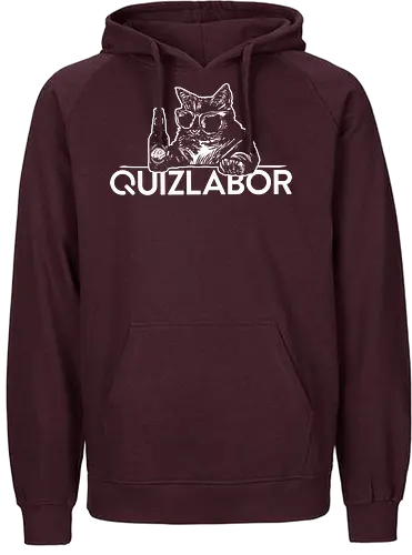 Quizlabor Katze weiß - Fairtrade Hoodie