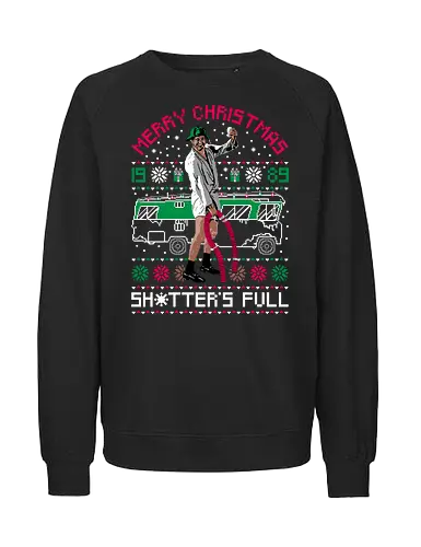 Cousin Eddie Christmas Vacation - Christmas, sweater, lampoons, national, vacation, holiday, chevy, 80s, cousin Eddie, full, rv, funny, clark, Christmas vacation - Fairtrade Sweatshirt