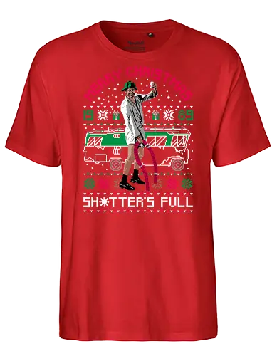 Cousin Eddie Christmas Vacation - Christmas, sweater, lampoons, national, vacation, holiday, chevy, 80s, cousin Eddie, full, rv, funny, clark, Christmas vacation - Fairtrade T-Shirt